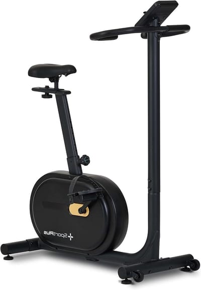 Hometrainer Fiets - Fitnessfiets Hometrainer - Thuis Trainen - 16 Weerstandsniveaus - 5 kg Vliegwiel - Zwart