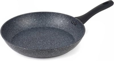 Megastone Collectie Koekenpan 30 cm – Ultra Non-Stick, Gesmeed Aluminium, Geschikt voor Inductie, Metalen Gebruiksvoorwerp Veilig, PFOA Vrij