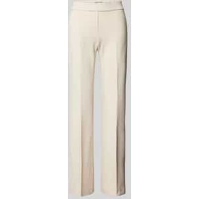 Straight leg stoffen broek met elastische band, model 'NANOU'