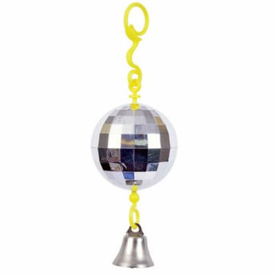 JW Activitoy Disco Ball - Parkieten speelgoed - Vogelspeelgoed - Met bel - Kunststof
