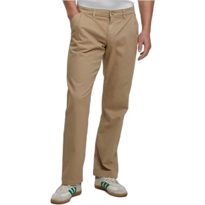 Urban Classics - Pleated Twill Broek rechte pijpen - Taille, 31 inch - Beige