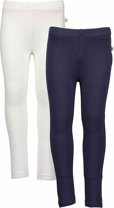 Blue Seven 2 PACK Bio Basic zomer legging BLAUW, WIT - Maat 104