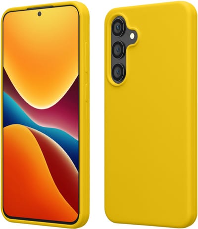 kwmobile telefoonhoesje geschikt voor Samsung Galaxy S23 FE - Hoesje met siliconen coating - Smartphone case in stralend geel