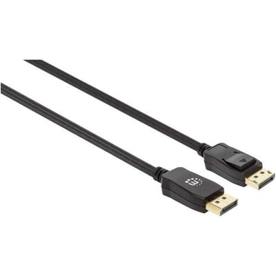 Manhattan 353625 DisplayPort-kabel DisplayPort Aansluitkabel DisplayPort-stekker, DisplayPort-stekker 3.00 m Zwart 8K UHD