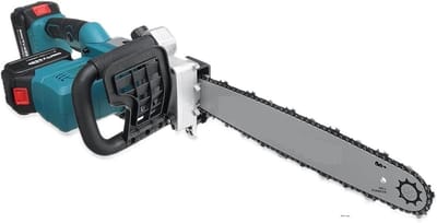 Elektrische Kettingzaag - Accu Zaag - Hout Zagen - Borstelmotor - 16 Inch - Zwart