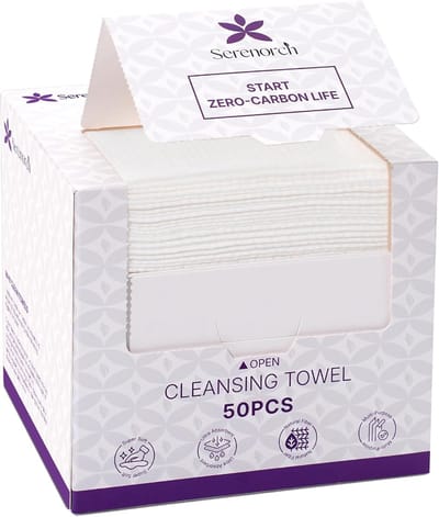 Wegwerpdoekjes Gezicht - Droge Servetten - Make-up Verwijderen - Maat XL - 50 Stuks - Wit