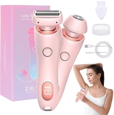 Allecto - Epilator Elektrisch scheerapparaat - Intiem scheerapparaat - Waterdicht en veilig - Dames - 3-in-1 scheerapparaat - Geschikt voor bikiniz...
