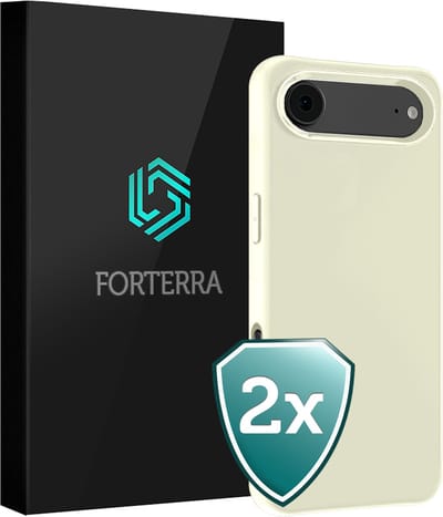 Hoesje 2 Stuks - Geschikt voor Apple iPhone Air - Sterk & Shockproof - Back Cover - Case Siliconen - Telefoon Hoes - Wit