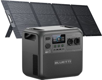 BLUETTI Elite 200 V2 2073,6Wh- 2600W - Zonne-energiecentrale - met 200W Zonnepaneel PV200- Powerstation 230V Draagbare Accu -voor Camping, Camper, Thuis Noodstroom