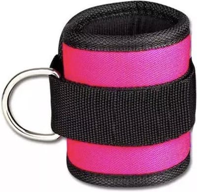 Fitness enkelband | enkelband fitness | enkelband sport | fitness enkel strap | ankle strap | ankle strap fitness | ankle strap sport | ankle cuff | enkelband met ring | enkelband met d ring | roze