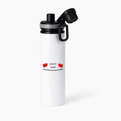 Hacebo® - jij bent de moeder die iedereen zou willen hebben waterfles met draaidop grijs - Moeder - geweldige mama - liefste moeder - verjaardag - cadeau - kado - bedankje - geschenk - water fles - 850ML