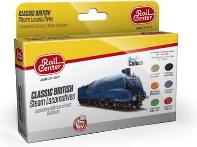 AMMO by Mig Jimenez Hobbyverf Acrylverf - MIG R1012 Classic British Steam Locomotives - Acryl Set Verf set - 6x 15 ml