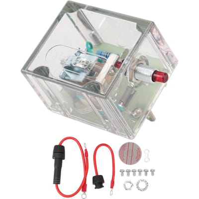 Interrupteur magnétique Tattletale 12V 518APH 12 Réinitialisation manuelle pour allumage de distributeur ou moteurs diesel white