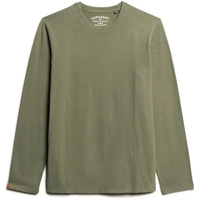 Superdry Classic Essential T-shirt Met Lange Mouwen Groen M Man