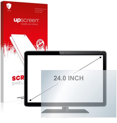 upscreen - Screenprotector voor Alles-in-één PC's mit 24 inch Schermen [519 mm x 325 mm, 16:10] - Folie Beschermfolie transparant
