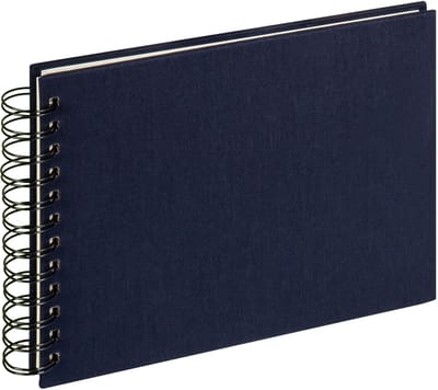Walther SA-509-U Cloth - Spiraal album - Formaat 23 x 17 cm - Donkerblauw