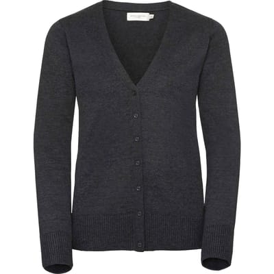 Russell Collectie Dames/Dames V-hals Gebreid Vest (Houtskool mergel)
