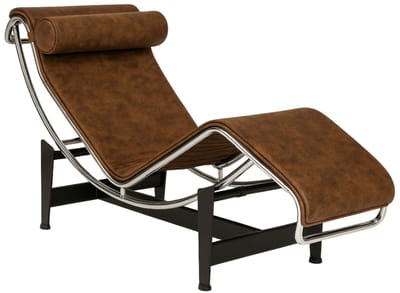 Chaise Longue - Fauteuil - Ligstoel - Ligbed - Stoel - Bruin Vintage - Leer - Verstelbaar - Design