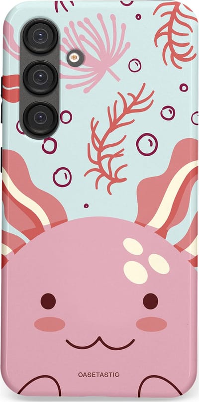 Casetastic Hoesje Geschikt voor Samsung S25 Plus - Stijlvolle Beschermende Duo-layer Case - Axolotl knuffels