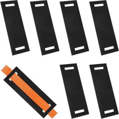 Rubberen randbescherming voor spanbanden en riemen 290 x 100 x 3 mm, set van 6 voor optimale veiligheid en duurzaamheid