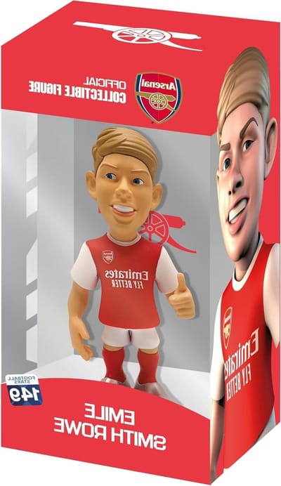 Voetbal Ster Figuur - Actiefiguur Speler - Verzamelen en Decoreren - Gedetailleerd Ontwerp - 12 cm - Rood en Wit