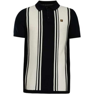 Polo Shirt Korte Mouw Fila Gebreid poloshirt in Buddy Bowling-stijl