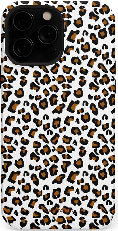 Casetastic Hoesje Geschikt voor Apple iPhone 13 Pro Max Magsafe - Stijlvolle Beschermende Duo-layer Case - Panter abstractie