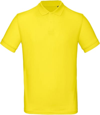 B&C Men's organic polo shirt CGPM430 - Solar Yellow - S