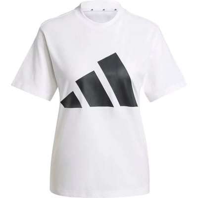 Adidas Essentials Big Logo Cotton T-shirt Met Korte Mouwen Wit XS Vrouw