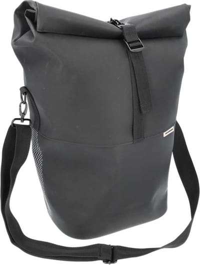 New Looxs Nyborg Single - Fietstas Enkel - Afneembare Schoudertas - 13 inch Laptopvak - Waterdicht Polyester - 17 liter - Zwart