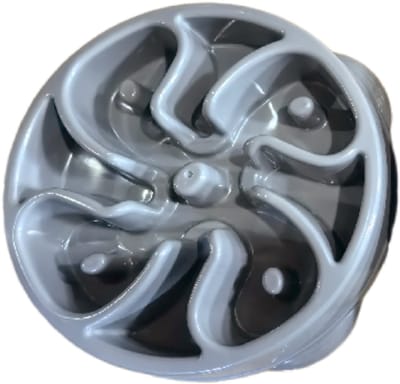 Pawise Slow Feeder Flower Grijs - Hondenvoerbak - Ø22x5 cm