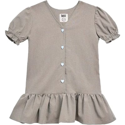 Meisjesjurk met ruffles Happymess Vichy