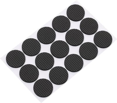 Gadgetpoint - Zelfklevend Meubelvilt - Antislip & Antikras Meubelonderzetters - Vloerbeschermers - Rond 15 stuks 2.5cm