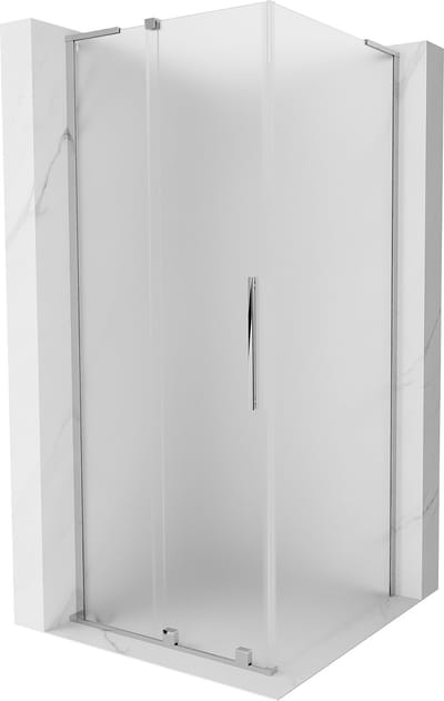 Mexen Velar L schuifdouchecabine 90 x 90 , matglas, chroom - 871-090-090-33-01