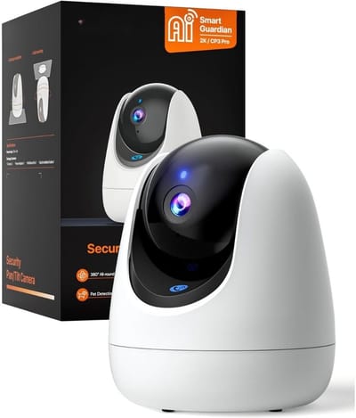 Core® Huisdiercamera - Beveiligingscamera - Babyfoon Met Camera - Zwart/Wit - 10cm x 9cm x 9cm