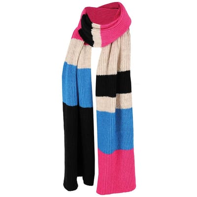 Sarlini - Sjaal dames - Fashion Stripes - One Size - Fuchsia