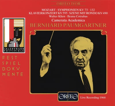Ileana Cotrubas, Walter Klien, Camerata Academica, Bernard Paumgartner - Mozart: Symponien Kv73,132/Klavierkonzert Konzert/Szene Mit Rondo (CD)
