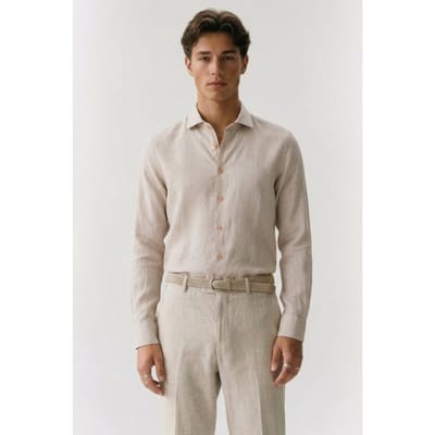 Dstrezzed Ds-jagger Shirt Hushed Violet Size: M | Formal Shirts Outlet | Heren | Beige
