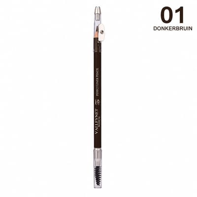 Valleynet | Waterproof Wenkbrauwpotlood | Donkerbruin | Langdurige Brow Pencil met Gratis Puntenslijper voor Natuurlijk Gevormde Wenkbrauwen