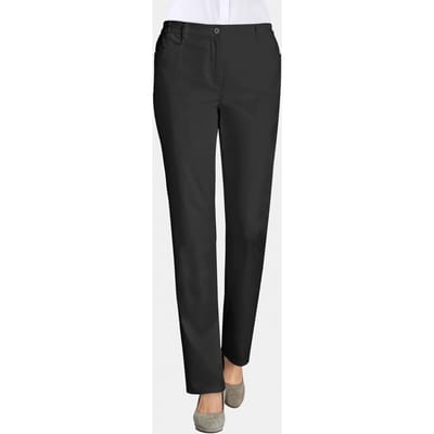 Satijnen katoenen broek LOUISA COMFORT+ - zwart - Gr. 255 van Goldner Fashion