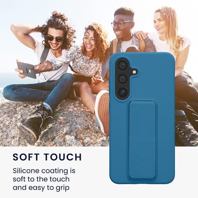 kwmobile back cover voor smartphone - geschikt voor Samsung Galaxy S25 - 1x beschermhoesje van kunststof - In Caribisch blauw