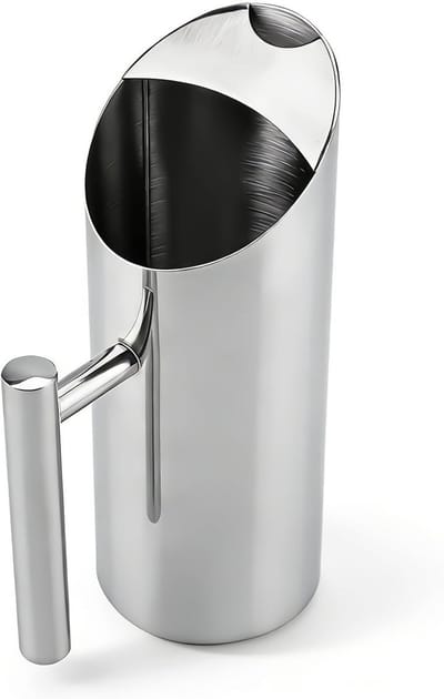 RVS Waterkan met IJsbescherming, 1.5 Liter Drinkkan voor Thuis en Hotel, Ideaal voor Iced Tea en Koude Dranken