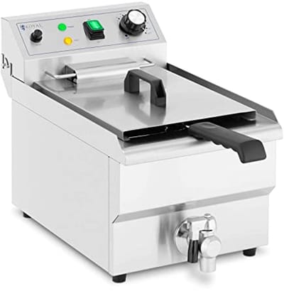 Friteuse 9 L met Koude Zone en Aftapkraan - 3000 W Elektrische Friteuse voor Commercieel Gebruik