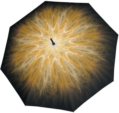 doppler paraplu Fiber Flex Long AC Imperial Golden Feather veelkleurig