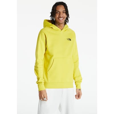 The North Face Heren Reglan Red Box Hoodie in Geel