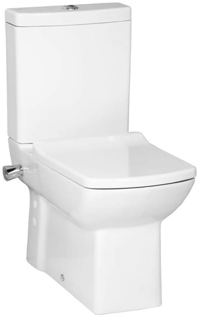 Creavit Lara staand toilet / vloertoilet met sproeier (bidet) – koudwaterkraan – wit