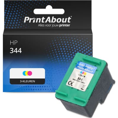 PrintAbout huismerk Inktcartridge 344 (C9363EE) 3-kleuren Geschikt voor HP