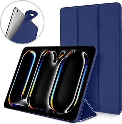 Geschikt voor iPad Pro 11 inch (M4) 2024 - Hoesje – Shock Proof Hoesje – Smart Cover - Blauw