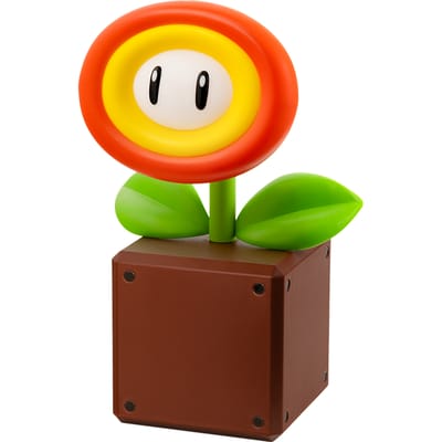 Super Mario Fire Flower LED Lamp, Officieel Gelicentieerde Nintendo Bureaulamp voor Gamers, USB‑Aangedreven Woondecoratie Cadeau – Paladone