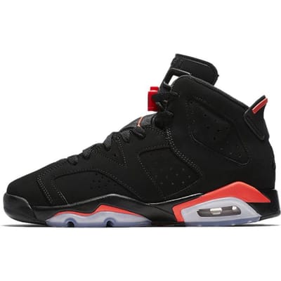 Jordan 6 Retro Black Infrared 2019 GS 384665-060 36 white